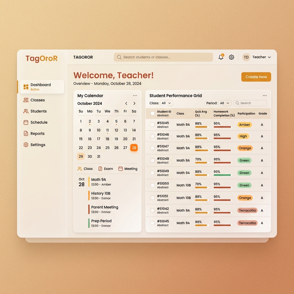 TagOroR Dashboard Concept